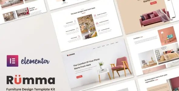 Rumma – Furniture Interior Elementor Template Kit